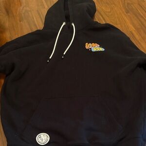 GOAT USA Black Crewneck Hoodie with Chest Logo